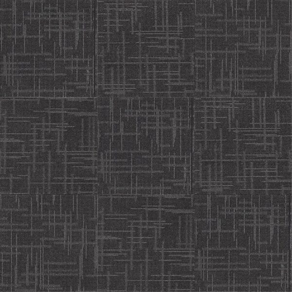 Next Floor Poly Carpet Tile Foundation Graphite 19-11/16" x 19-11/16" |2.1 mm Thickness