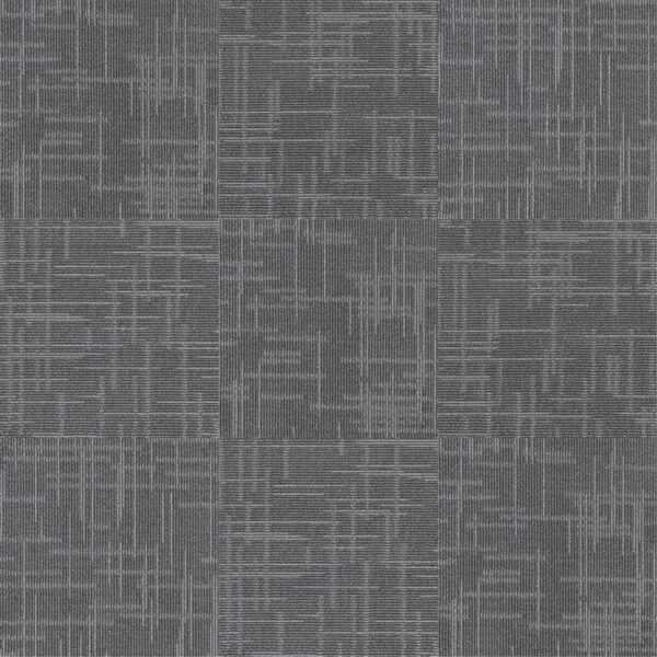 Next Floor Poly Carpet Tile Foundation Battleship 19-11/16" x 19-11/16" |2.1 mm Thickness