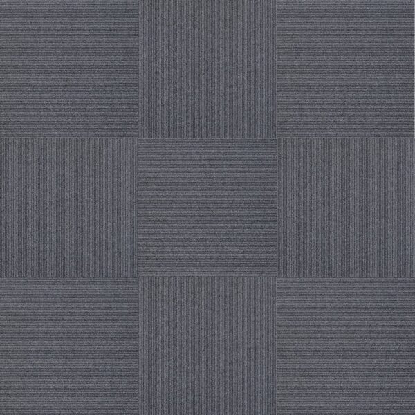 Next Floor Poly Carpet Tile Pinstripe Grey Flannel 19-11/16" x 19-11/16" |1.98 mm Thickness