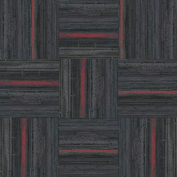 Next Floor Nylon Carpet Tile Context Plus Midnight 19-11/16" x 39-13/32" |2.1 mm Thickness