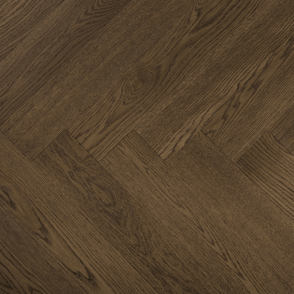 Vidar Hardwood Plank American Oak Herringbone Character Collection Camel 5" x 3/4" x 30" |18 mm Thickness