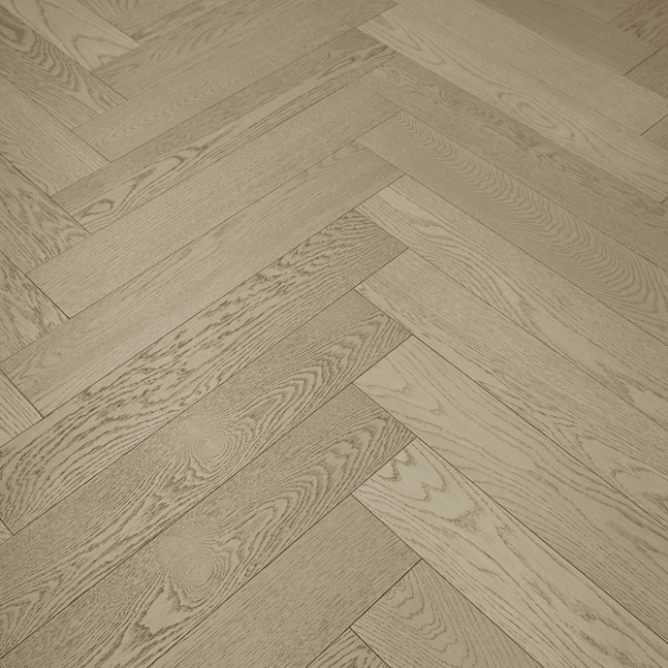 Vidar Hardwood Plank American Oak Herringbone Character Collection Sky 5" x 3/4" x 30" |18 mm Thickness