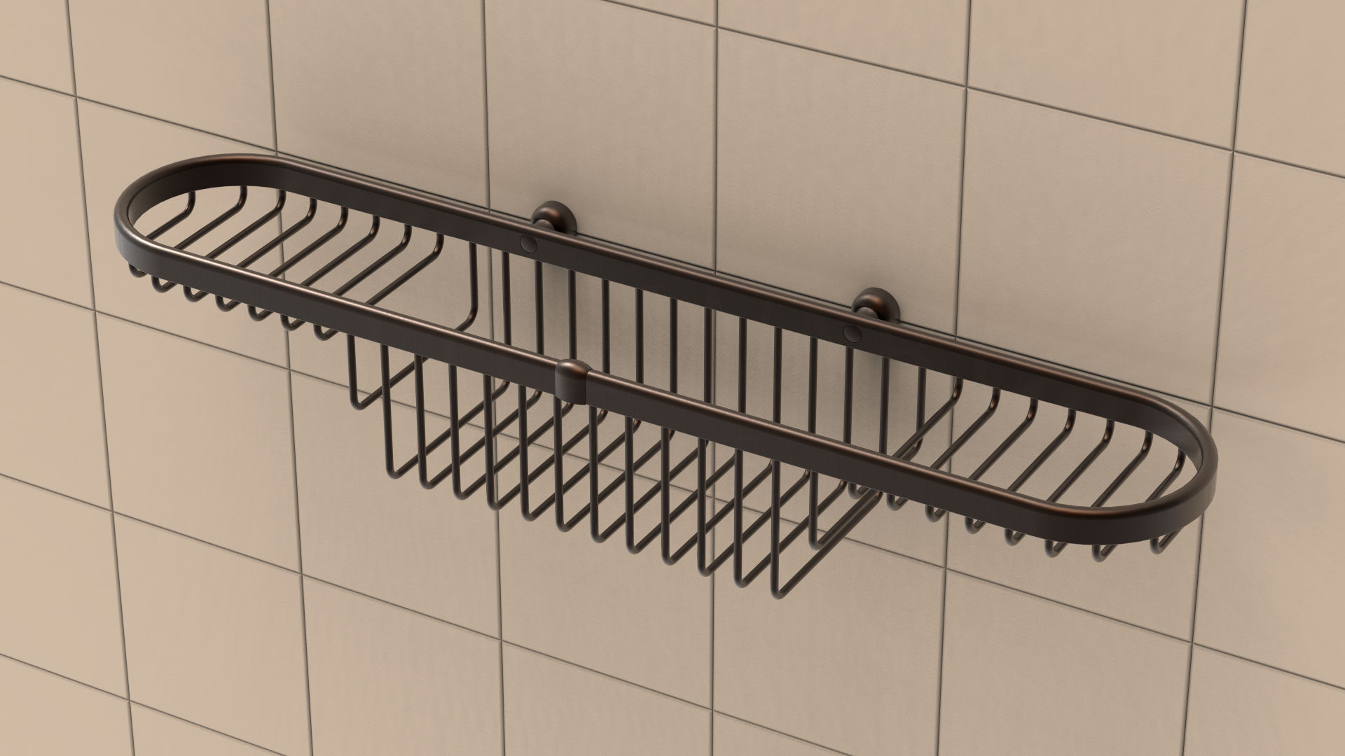 tileware - combination basket promessa series oil rub bronze with wall anchor 1 tileware - combination basket promessa series oil rub bronze with wall anchor