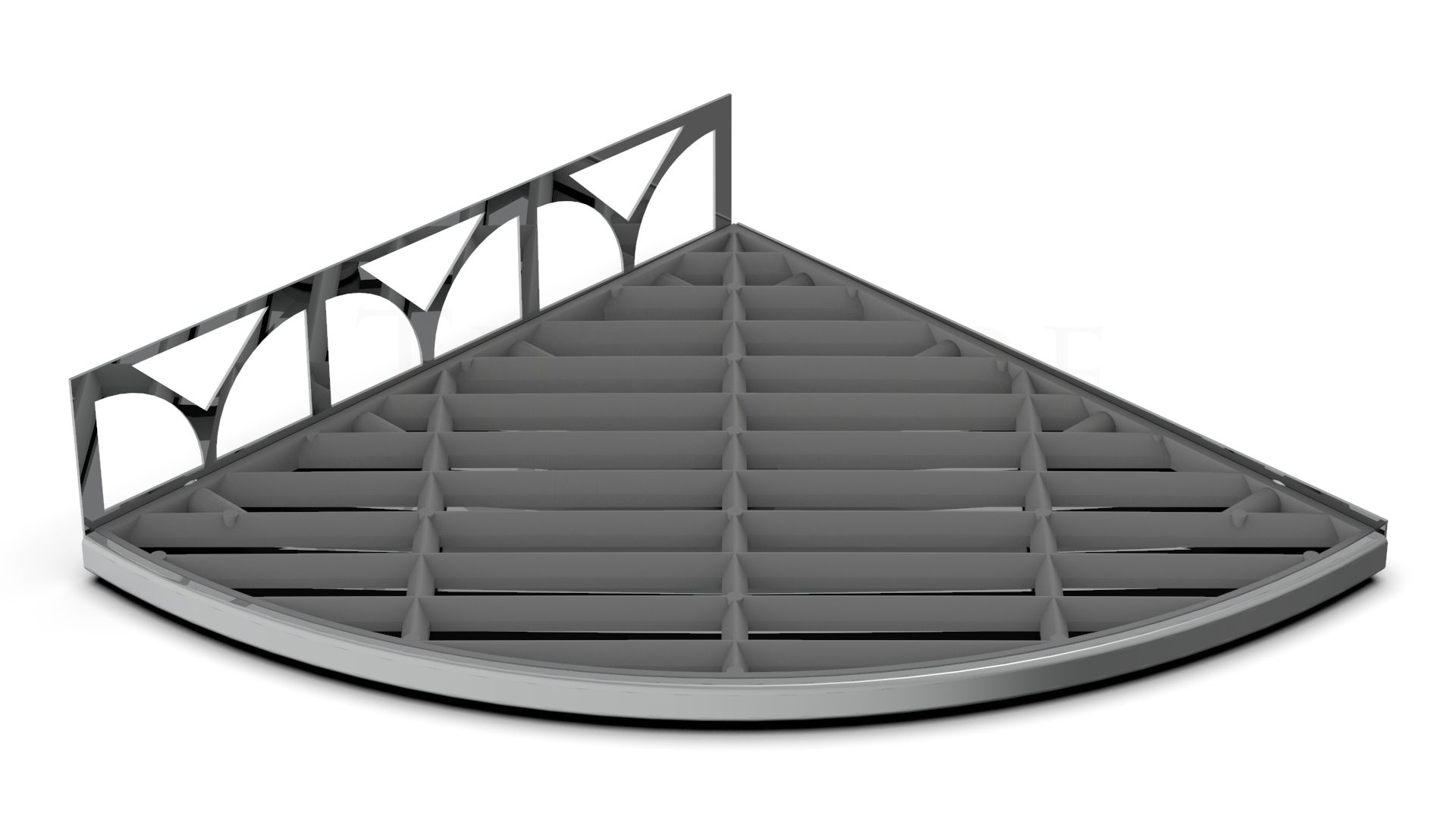tileware - claddy-t shelf series structural surfaces polished stainless (tile-over tray) 1 tileware - claddy-t shelf series structural surfaces polished stainless (tile-over tray)
