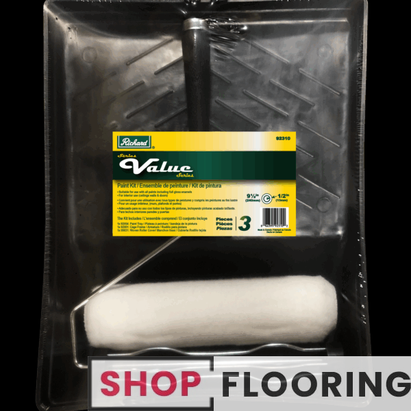Richard - 3 parts Paint Kit: Tray #92054 Frame #92001 1 Lint Free Roller Cover Value 1/2" #99803