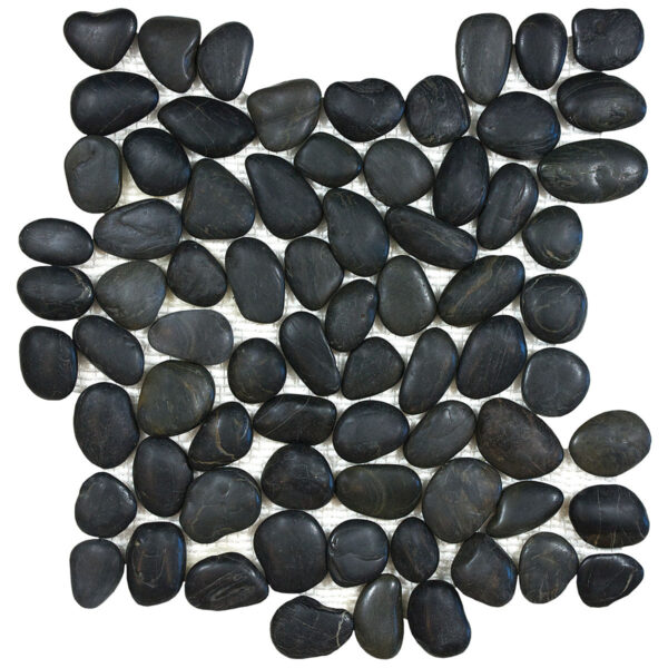 Anatolia - Natural Stone Mosaic Zen Tahitian Black Sand P…