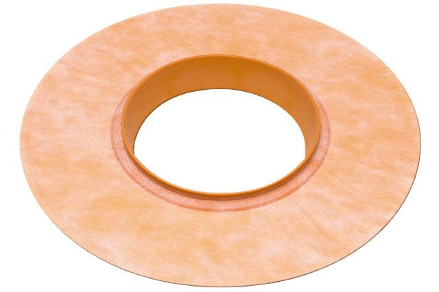 schluter - kerdi-seal-mv prefabricated mixing valve seal 4-1/2" 1 schluter - kerdi-seal-mv prefabricated mixing valve seal 4-1/2"