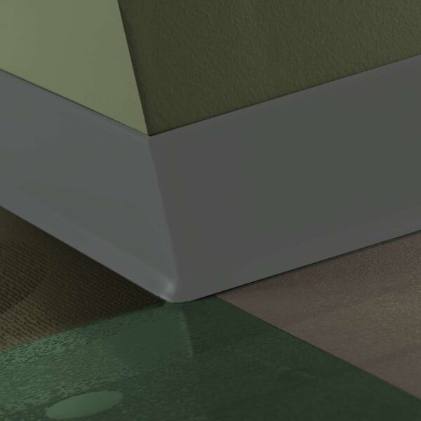 Tarkett - Traditional Vinyl 1/8" (Type TV) - 6" #20 Charcoal - Wallb…