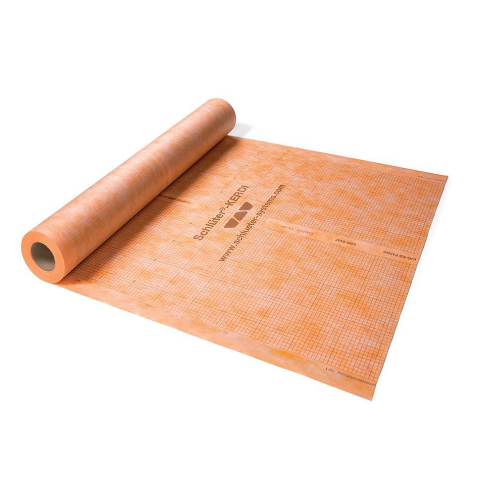 schluter - kerdi bonded waterproofing and vapor-retardant membrane 6' 7" x 98' 5" (646 sqft) 1 schluter - kerdi bonded waterproofing and vapor-retardant …