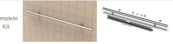 TileWare - Straight Grab 36 Trad. Brushed Nick Kit