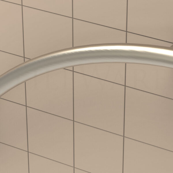 TileWare - Curved Grab Bar Victoria Series ADA Brushed Nickel Tradit…