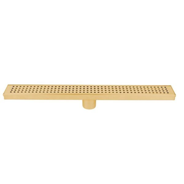 Toolway - Linear Shower Drain ToWo with Slot Grit Brushe…
