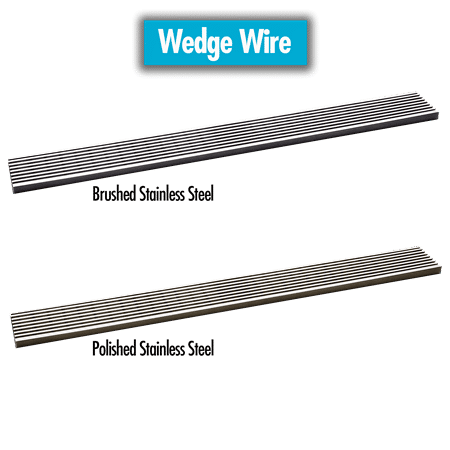 Laticrete - Hydro Ban Linear Drain Wedge Wire Grate Polished S…