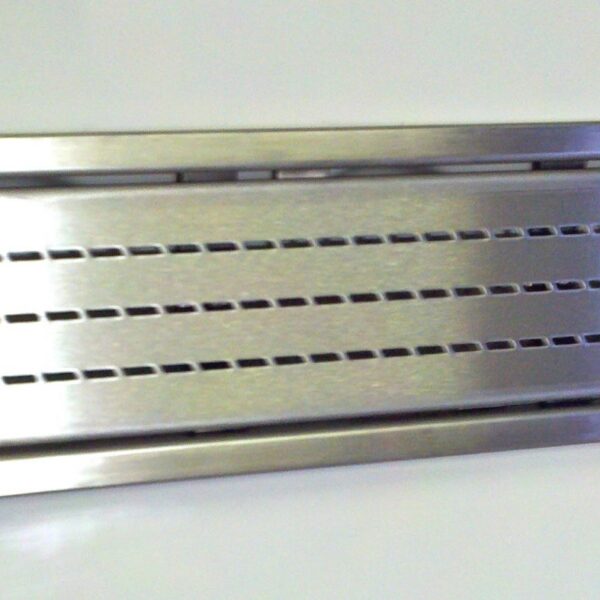 ARC - TrueDEK Linear Drain with Slotted Cover - Brushed Stain…