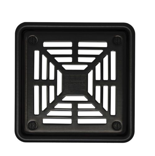 Laticrete - Hydro Ban Shower Grate Stainless Steel Matte Black 10 c…