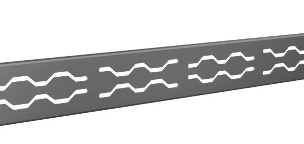 Fusion - Linear Shower Grate Stainless Steel Nano 2-1/2" x 42"