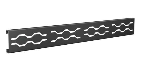Fusion - Linear Shower Grate Stainless Steel Black 2-1/2" x 24"
