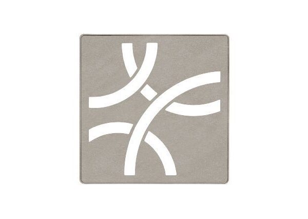 Schluter - KERDI-DRAIN Square Grate Kit Curve - Stainless S…