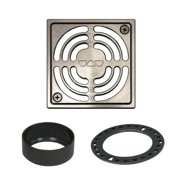 Schluter - KERDI-DRAIN Square Grate Kit Contour - Alumin…