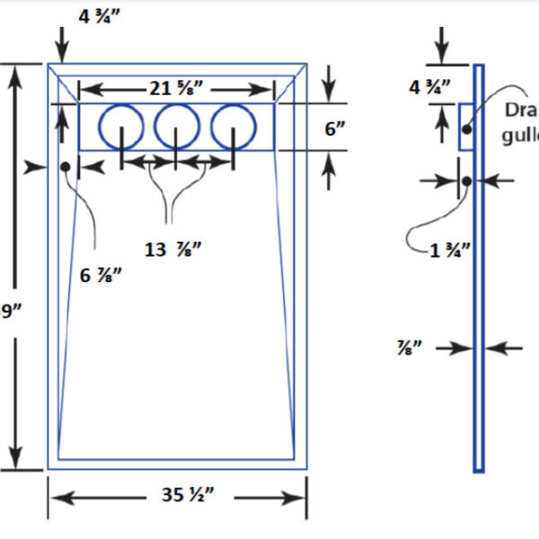ARC - Shower Base TrueDEK Linear Tub Replacement 59" x 32…