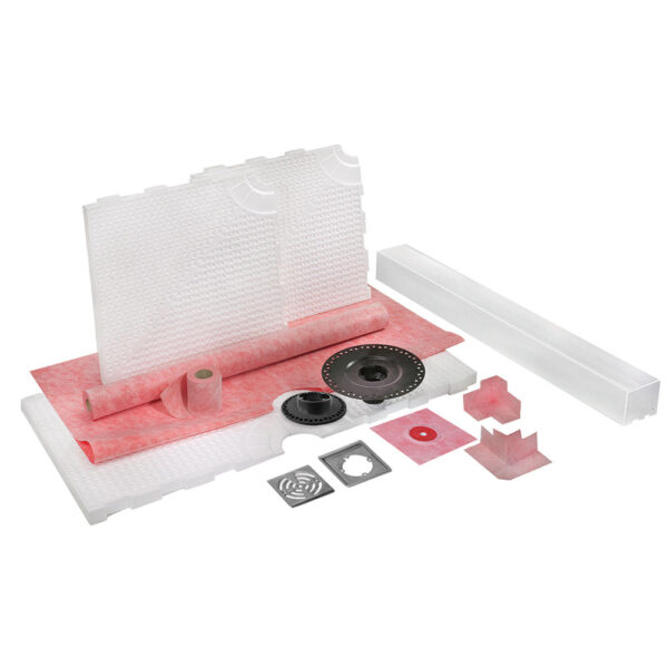 Prova - Shower System Prefabricated Sloped Pan Centered ABS Dr…