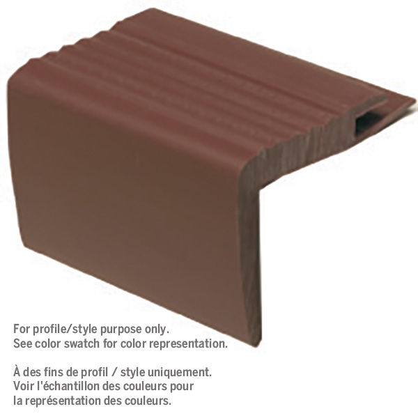 M-D PRO - Vinyl Stair Nosing Black #040 2 1/8" x 2" x 12'