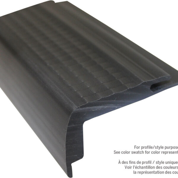 M-D PRO - Vinyl Double Insert Stair Nosing Black #040 1" …