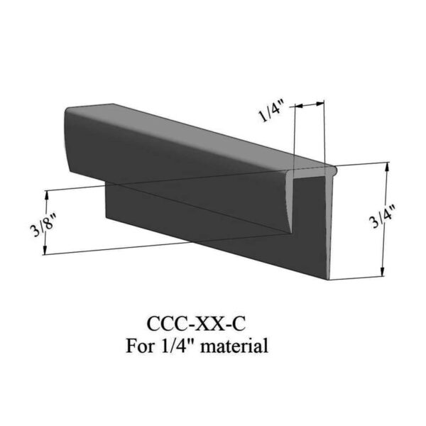 Tarkett - Cove Caps - CCC 40 C For .080" materials #40 Black 12'