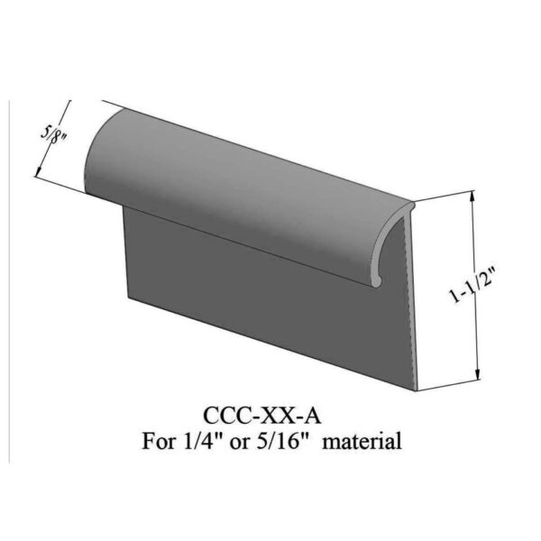 Tarkett - Cove Caps - CCC 40 A 9/32" inside dimension #40 Black …