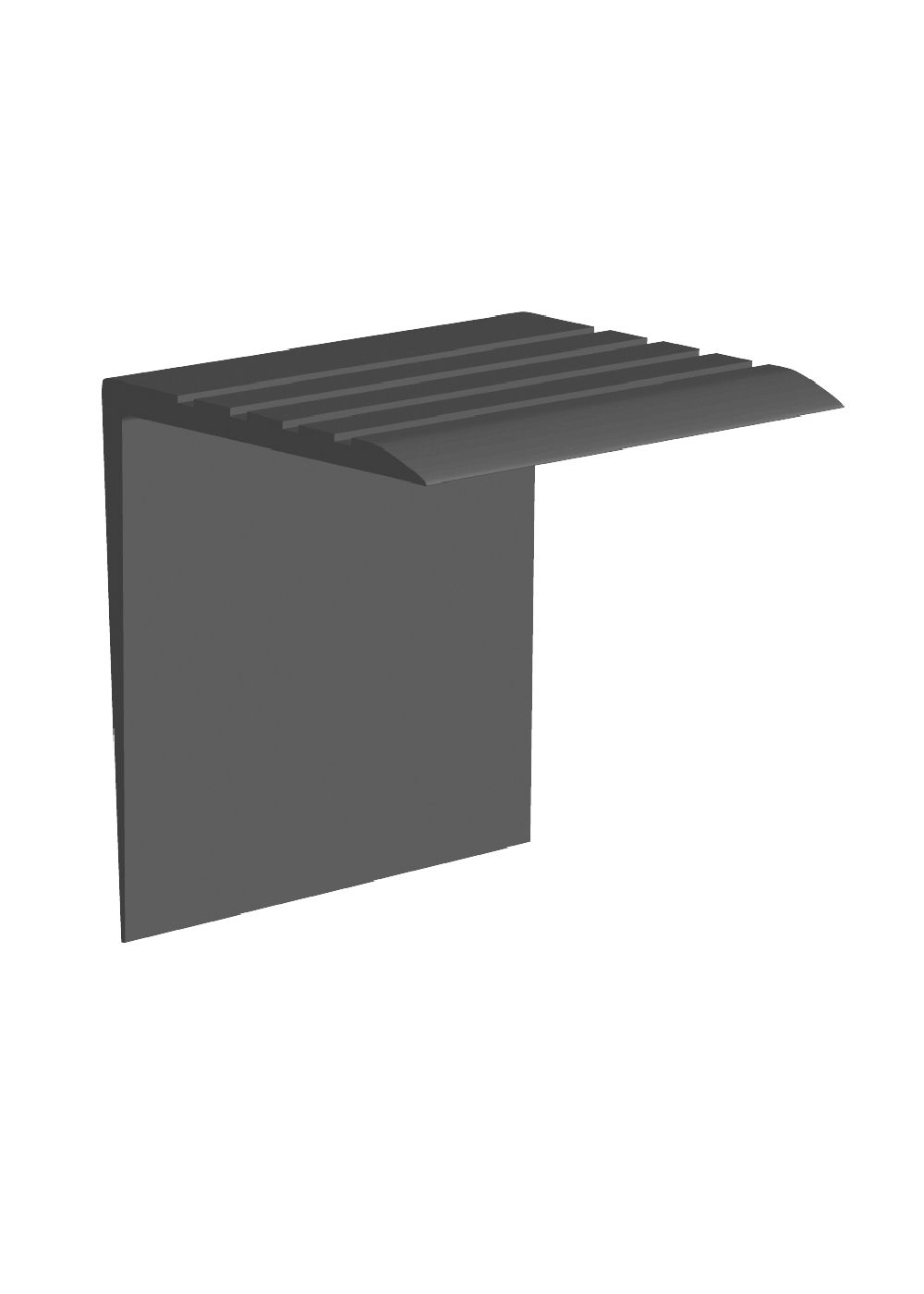 core flooring - vinyl wide overlap stair nose square #1 black - 2" (50.8 mm) x 1-5/8" x 12' 1 core flooring - vinyl wide overlap stair nose square #1 blackā¦