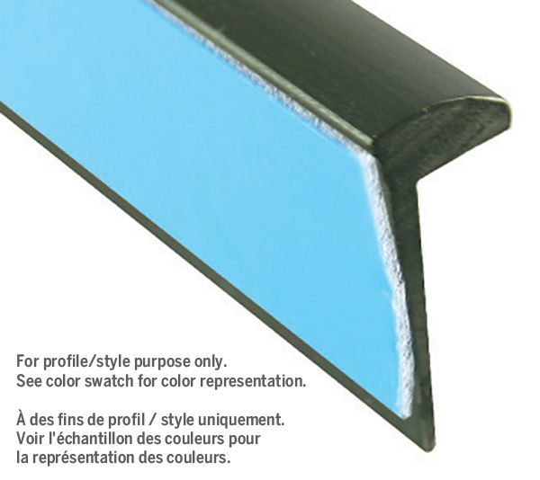 M-D PRO - Vinyl Wall Cap Peel & Stick Back #020 Charcoal 1/4" x…