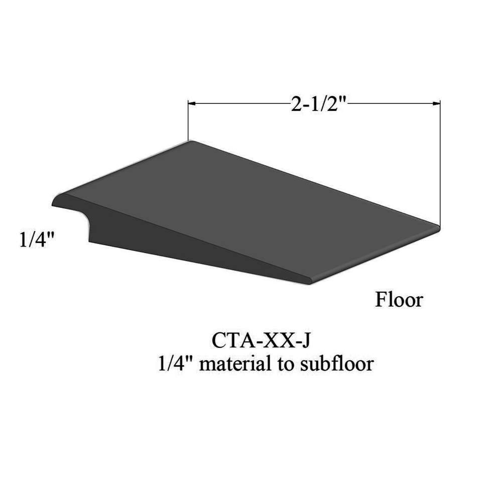 tarkett - wheeled traffic transitions - cta 40 j 1/4" material to subfloor #40 black 12' 1 tarkett - wheeled traffic transitions - cta 40 j 1/4" material…