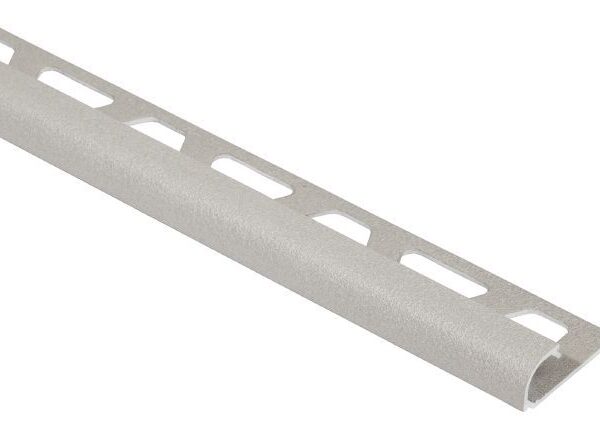 Schluter - Bullnose Trim RONDEC - Aluminum Greige 3/8…