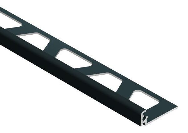 JOLLY Wall Tile Edge Trim Aluminum Matte 7/16" (11 mm) x 8' 2-1/2"