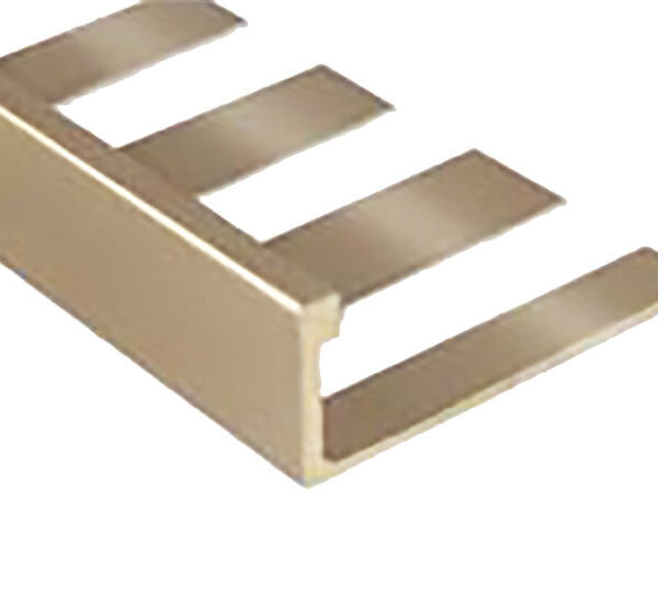 Prova - Flat Tile Edge Contour Satin Titanium 3/8" (10 mm…