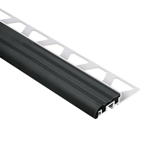 Schluter - TREP-S Stair-Nosing Profile with Black Insert - Al…