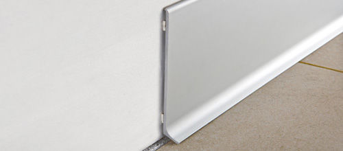Progress Profiles - Wall Base Skirting 80 with Adhesive Anodized Al…