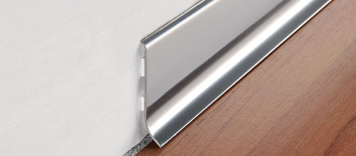 Progress Profiles - Wall Base Skirting 40 with Adhesive Polished St…
