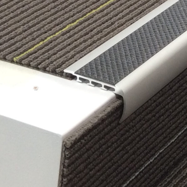 Futura Transitions - Safety Stair Nosing for Carpet Etched Alumi…