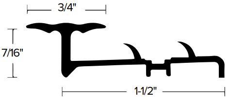 Futura Transitions - Palisade Joiner With Pins 3/4" Hammered …