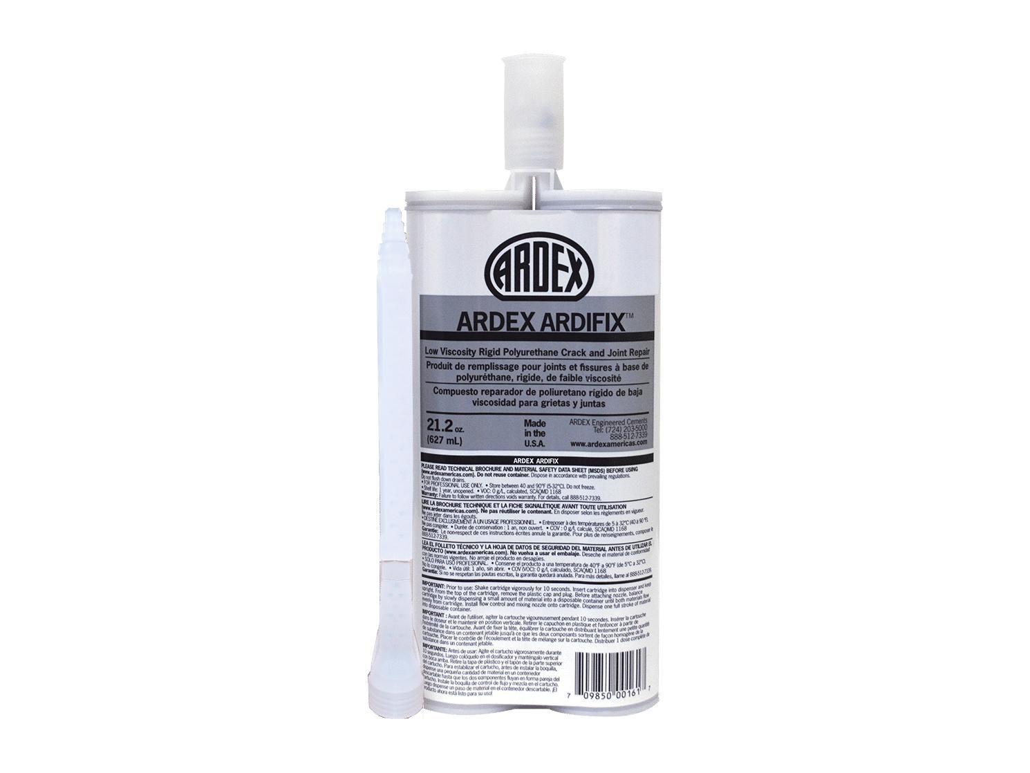 ardex - ardifix low viscosity rigid polyurethane crack & joint repair - 21.2 oz 1 ardex - ardifix low viscosity rigid polyurethane crack &…