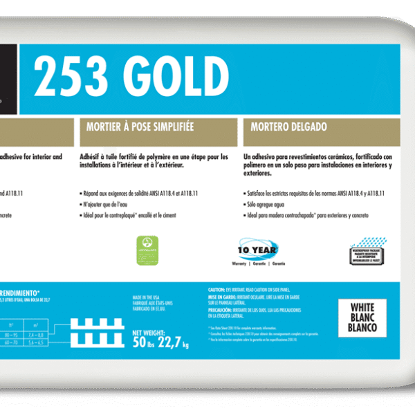 Laticrete - 253 Gold Thin-Set Mortar White 50 lb