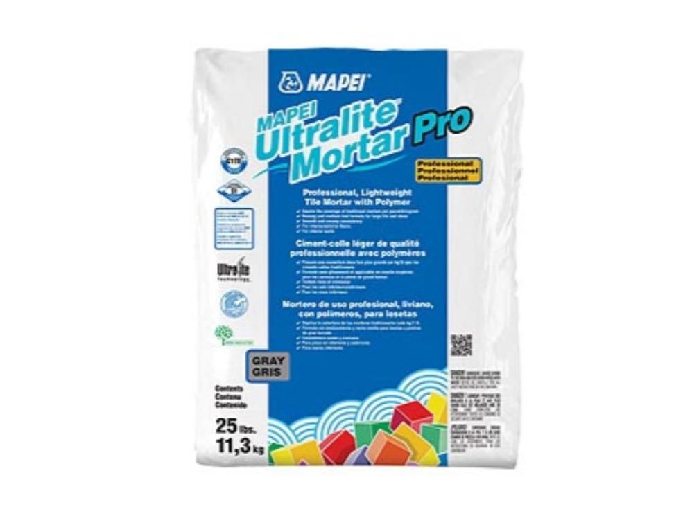 mapei - ultralite mortar pro lightweight mortar with polymer, gray - 25 lb 1 mapei - ultralite mortar pro lightweight mortar with polymer