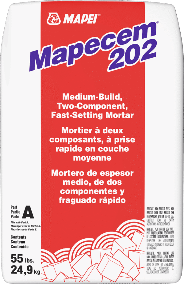 mapei - mapecem 202 medium-build fast-setting mortar part a …