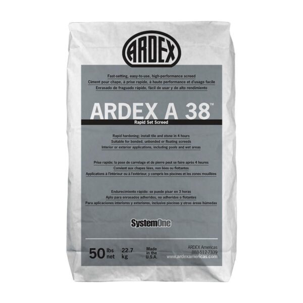 Ardex - A 38 Rapid-Set Screed - 50 lb