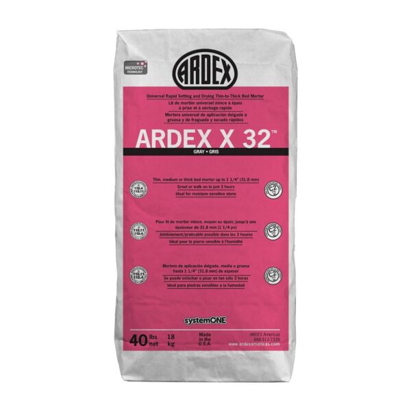 Ardex - X 32 MICROTEC Universal Thin-to-Thick Bed Mortar