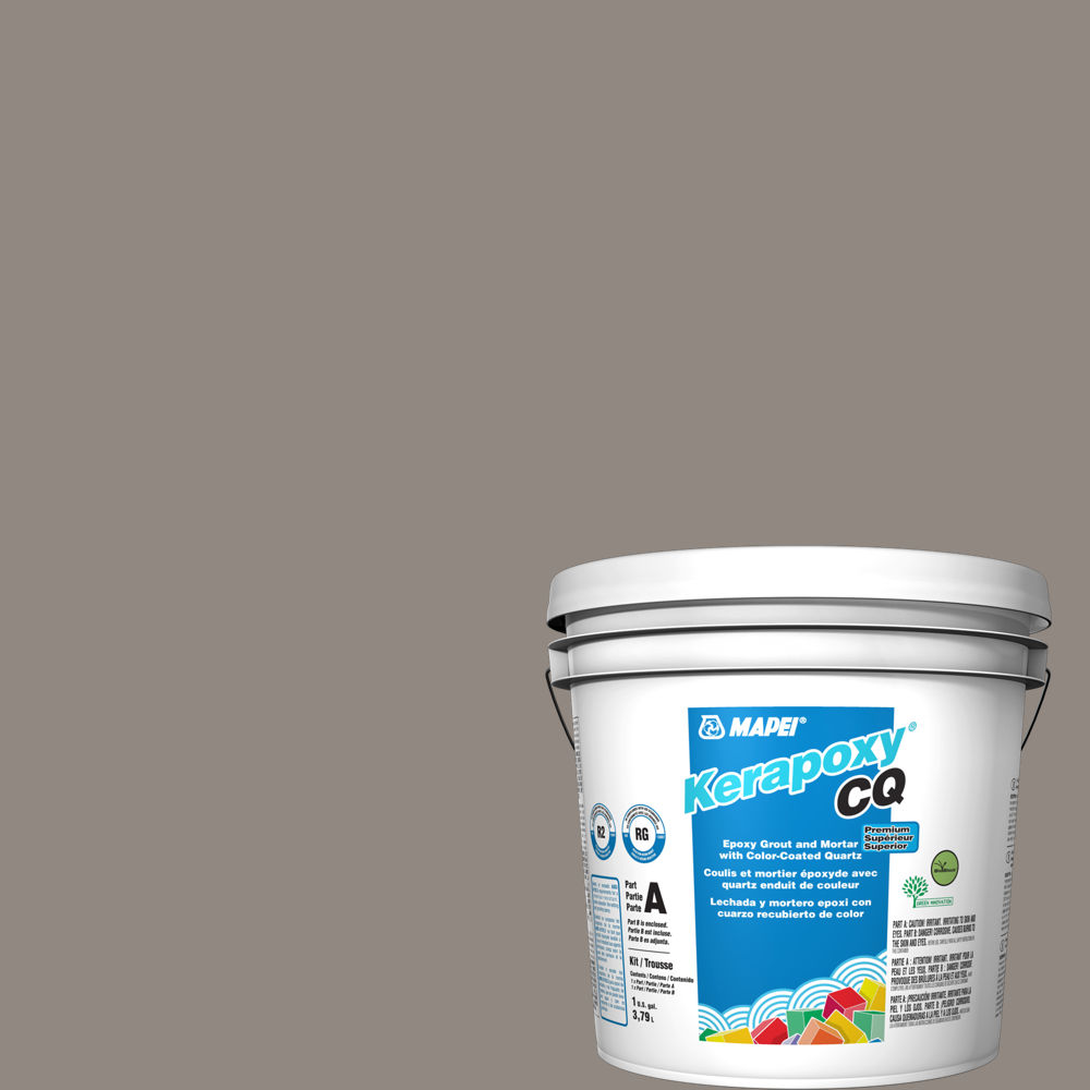 mapei - kerapoxy cq premium epoxy grout with color-coated quartz #5002 pewter 3.79 l 1 mapei - kerapoxy cq premium epoxy grout with color-coated qu…