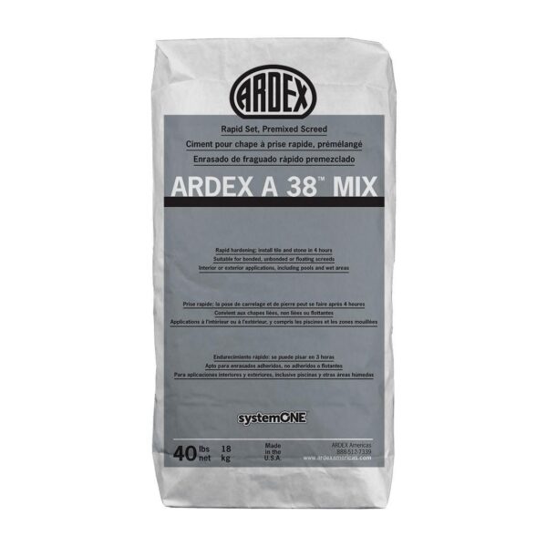 Ardex - A 38 MIX Premixed Rapid-Set Screed - 40 lb