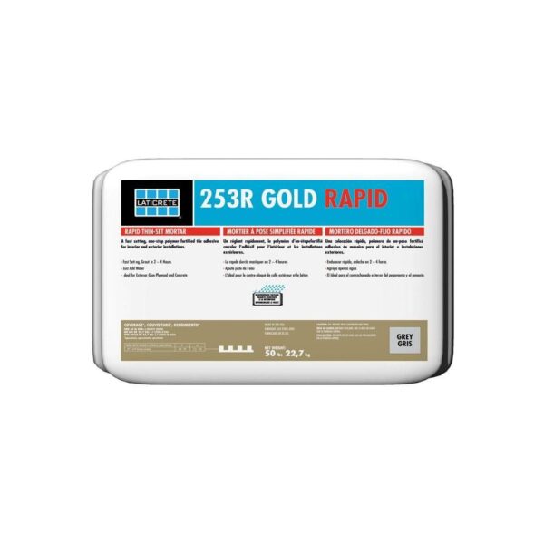 Laticrete - 253R Gold Rapid Thin-Set Mortar Grey 50 lb