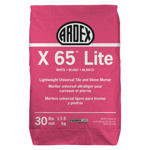 ardex - tile mortar x65 lite white 30 lb